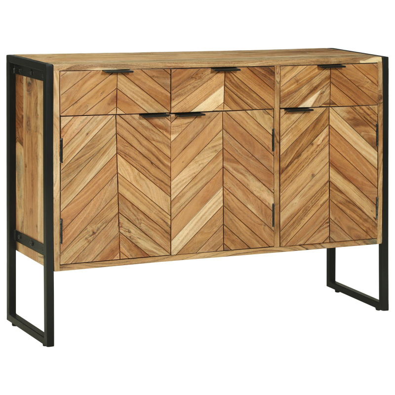 Sideboard 100x30x75 cm Massivholz Akazie