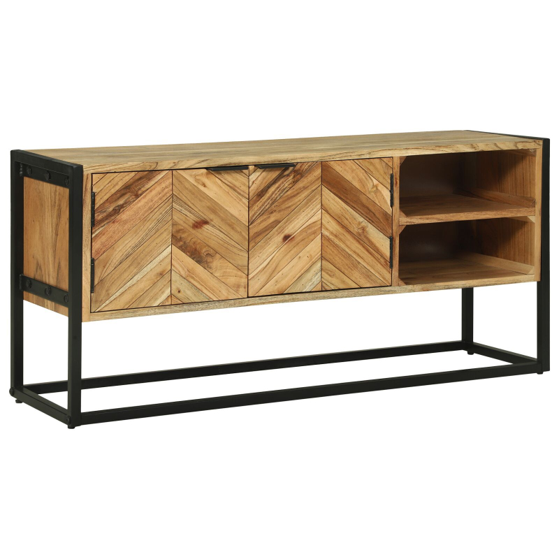 TV-Schrank 110x30x50 cm Massivholz Akazie