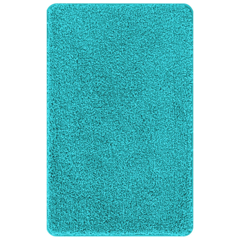 Badematte rechteckig türkis 50x80 cm Polypropylen rutschfest