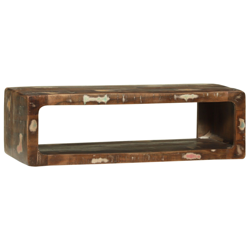 TV-Schrank Multicolor 80x30x25 cm Massivholz Recycled