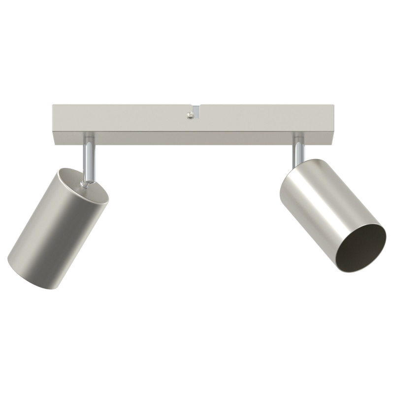 Deckenstrahler 2-Wege verstellbar gebürstetes Nickel GU10