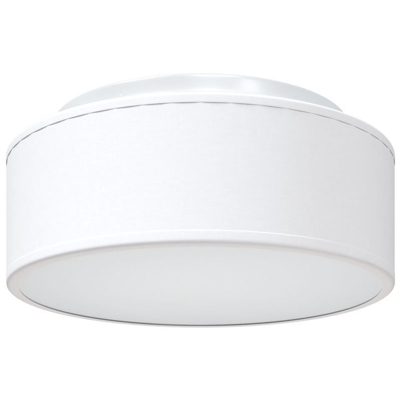 Flush Mount Deckenleuchten Weiß Ø 30 cm Stoff E27