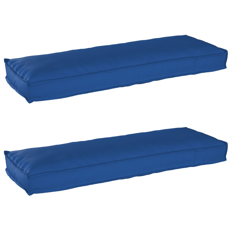 Palettenkissen für Bänke 2 Stk Königsblau 120x40x8 cm Oxford-Stoff