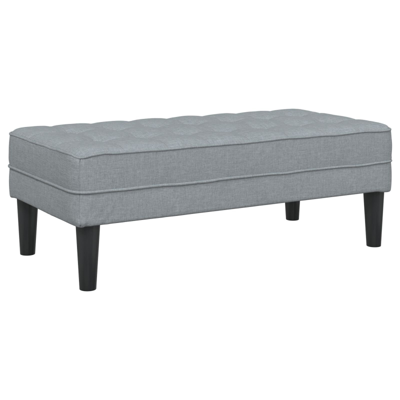 Bank Hellgrau 113x57x39 cm Stoff