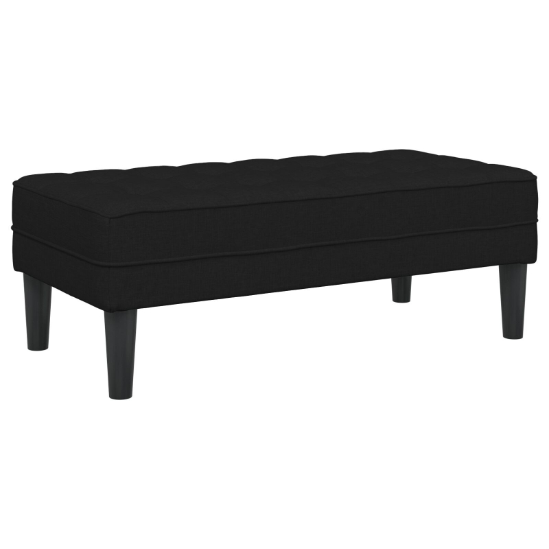 Bank Schwarz 113x57x39 cm Stoff
