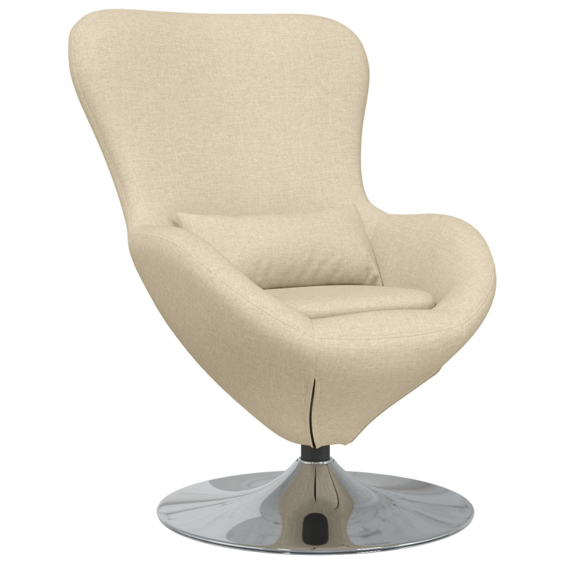 Eierstuhl Creme Stoff