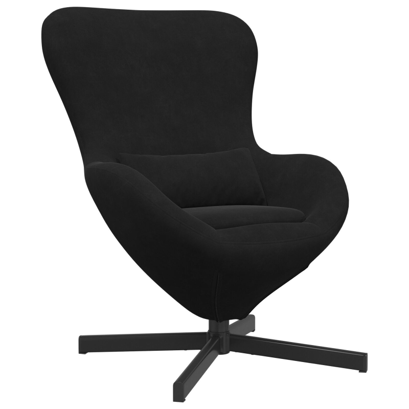 Eiersessel schwarzes Velvet
