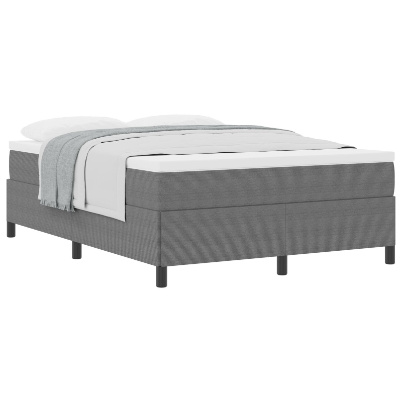Bettgestell Hellgrau 160x200 cm Cordstoff