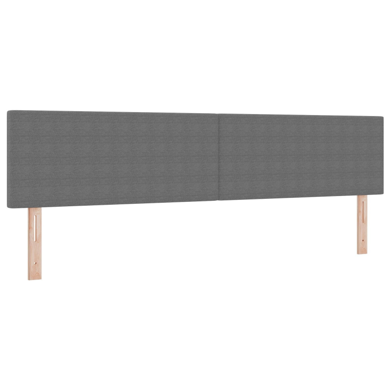 Kopfteil Einfaches Design Hellgrau 200 cm Cord-Stoff