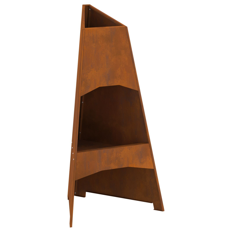 Feuerstelle Pyramid 50x45x95 cm Wetterfestes Stahl