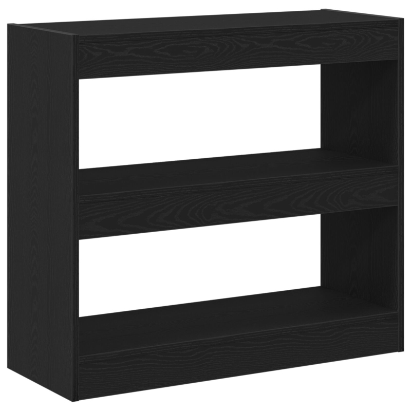 Schwarzer Eichenbuchschrank - 80x30x72 cm