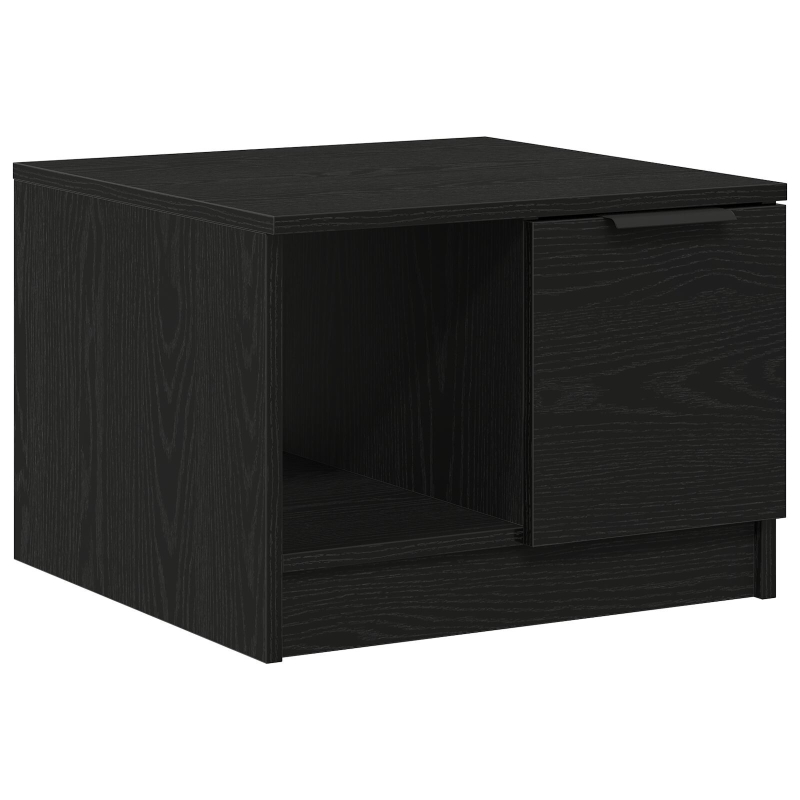 Couchtisch Schwarzes Eichenholz 50x50x36 cm ausWerkstoff