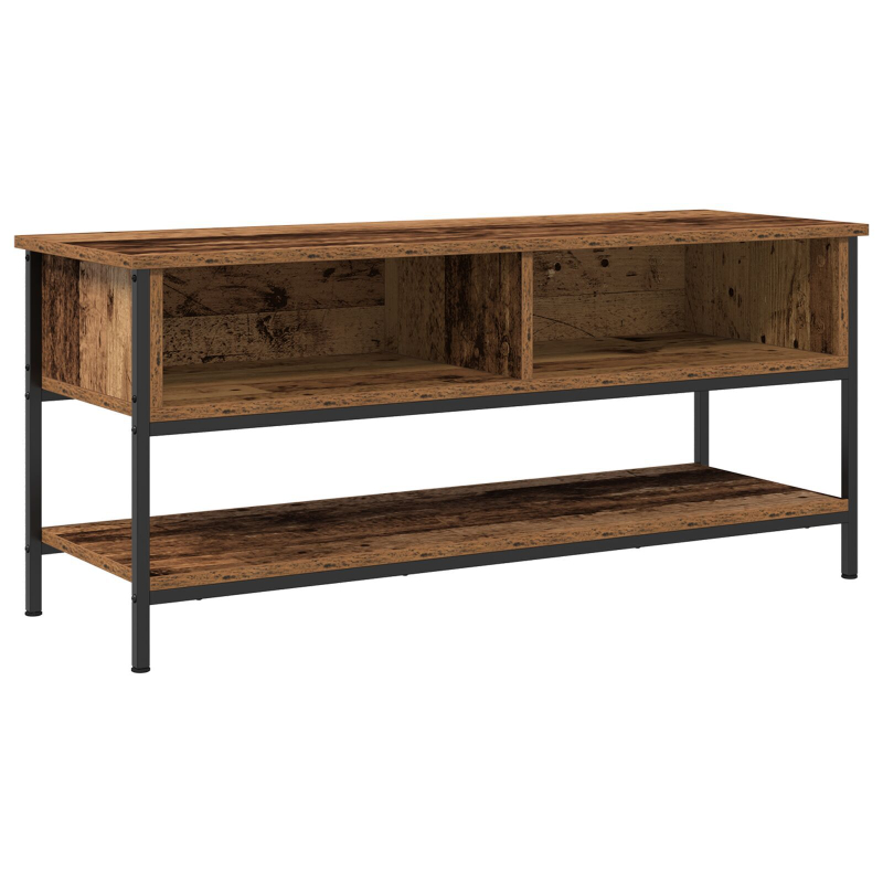 TV-Schränkchen Alte Holz 100x35x45 cm Ingenieurholz und Stahl