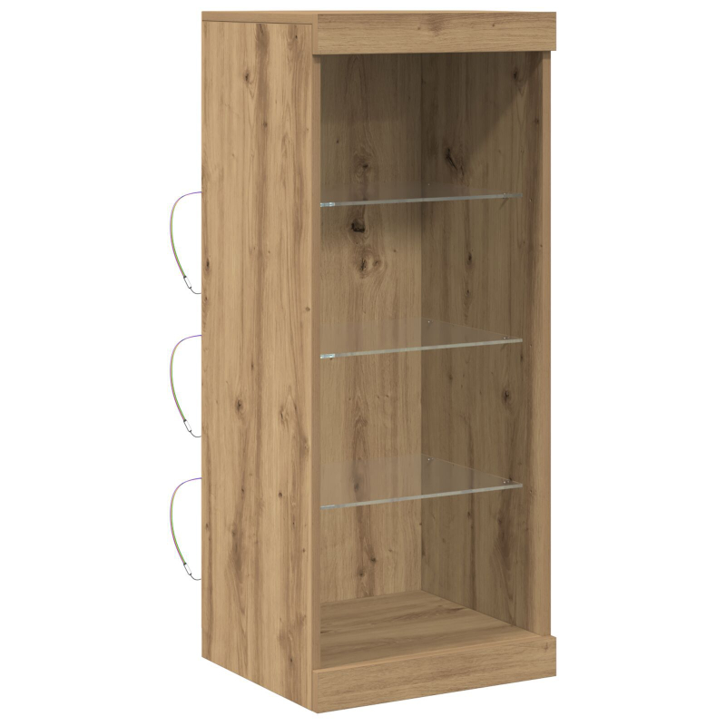 Sideboard mit LED-Lichtern aus Artisan-Eiche 41x37x100 cm
