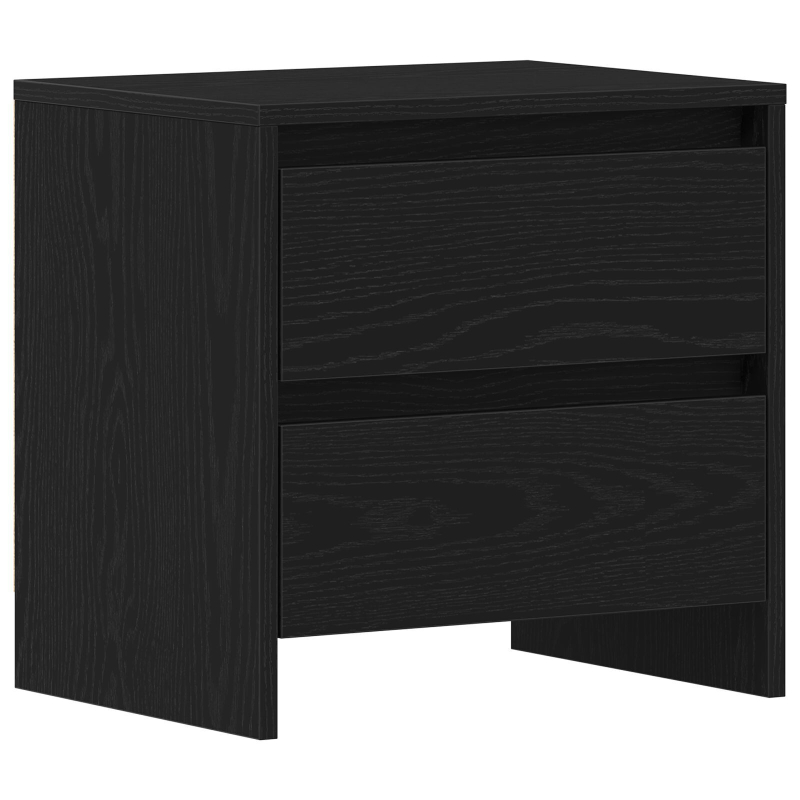 Nachttisch Schwarz Eiche 45x34x44,5 cm Holzwerkstoff
