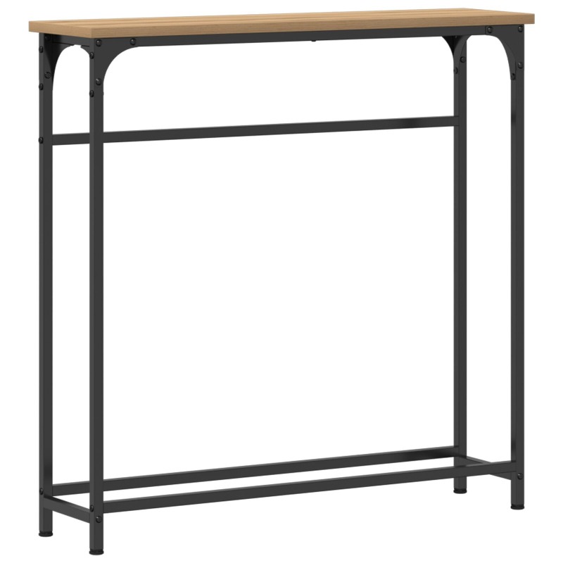 Konsolentisch Artisan Eiche 75x19,5x75 cm aus Holzwerkstoff und Stahl