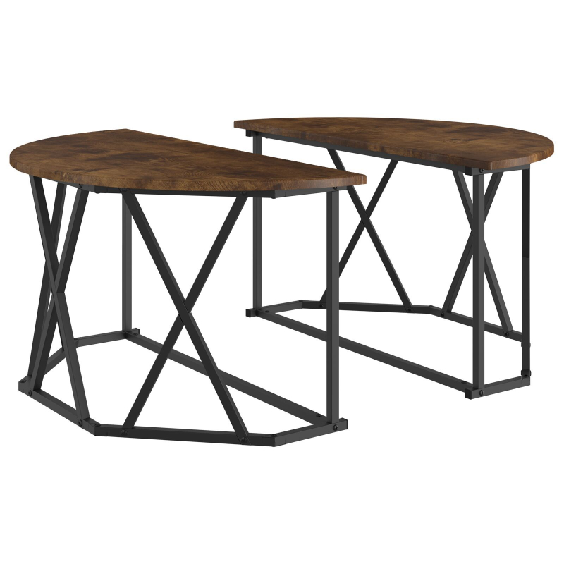 Couchtisch Raucheiche 80x80x42 cm Ingenieurholz