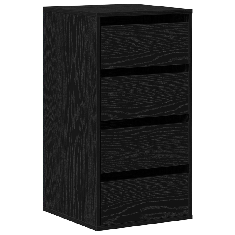 Eck-Kommode Schwarz Eiche 40x41x76 cm Holzwerkstoff