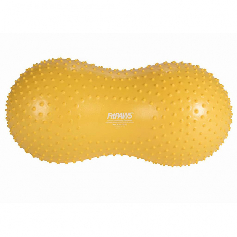 FitPAWS Balance-Kissen für Hunde Trax Peanut 40 cm Gelb