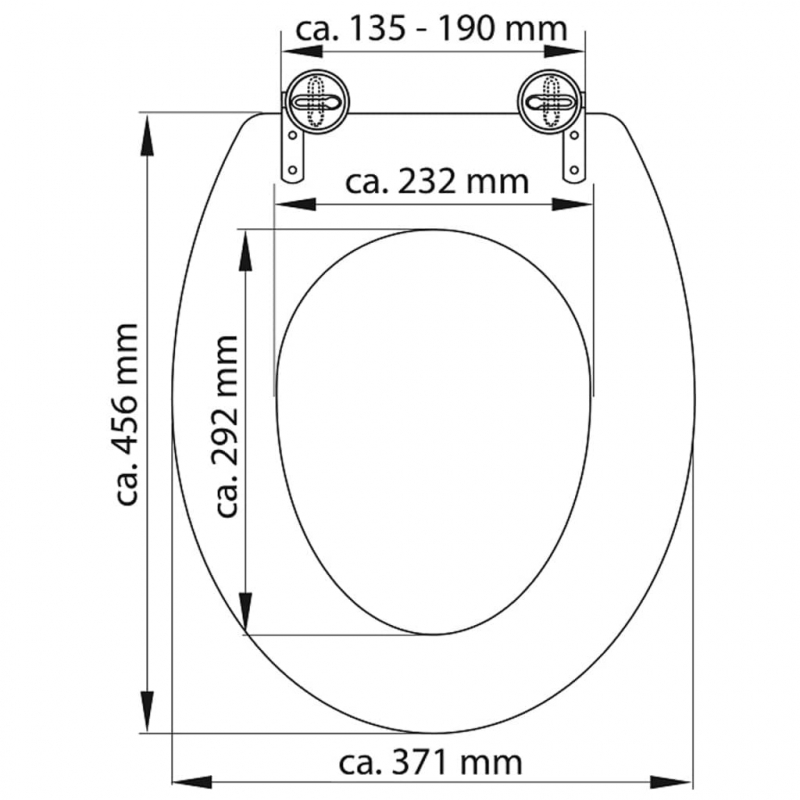 SCHÜTTE Toilettensitz Duroplast WHITE