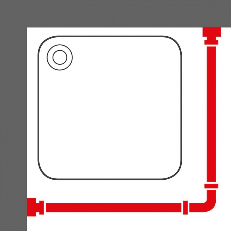 Sealskin Duschvorhangschienen-Set Easy-Roll Matt Aluminium