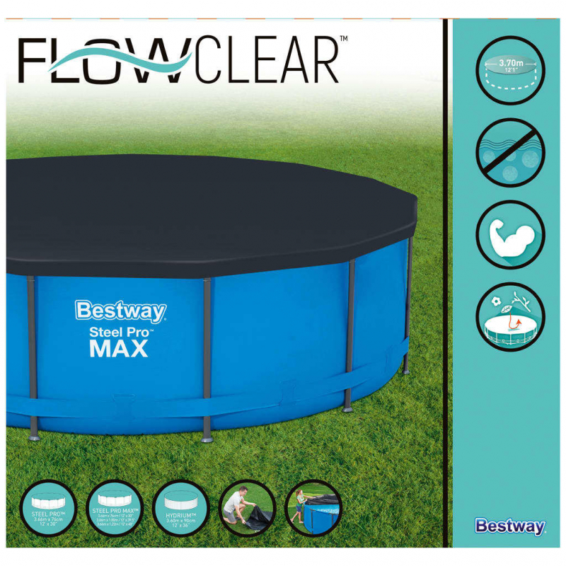 Bestway Poolabdeckung Flowclear 366 cm