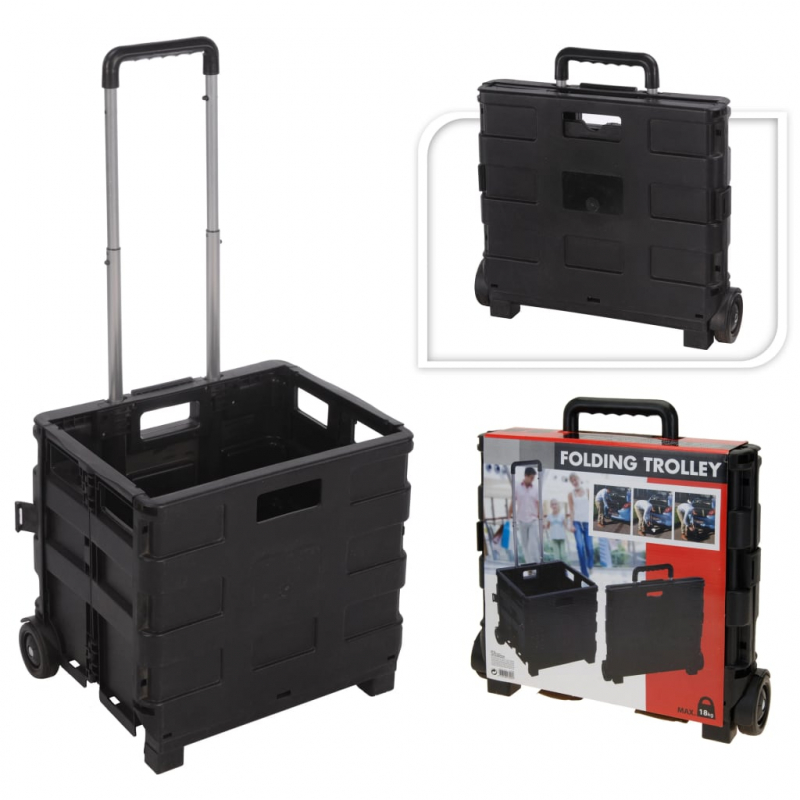 H&S Collection Sackkarre Aluminium mit Klappbox PP