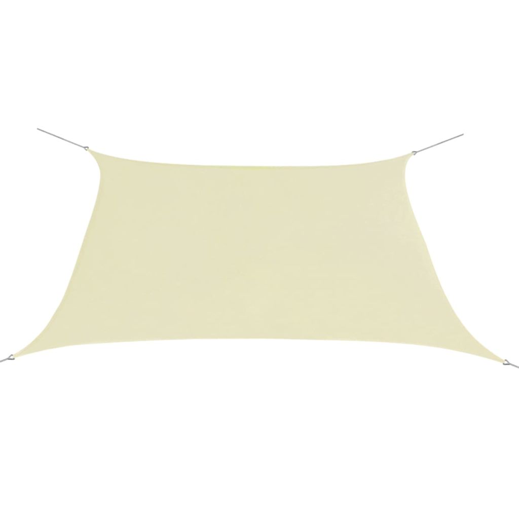 Sonnensegel Oxford-Gewebe Quadratisch 2x2 m Creme