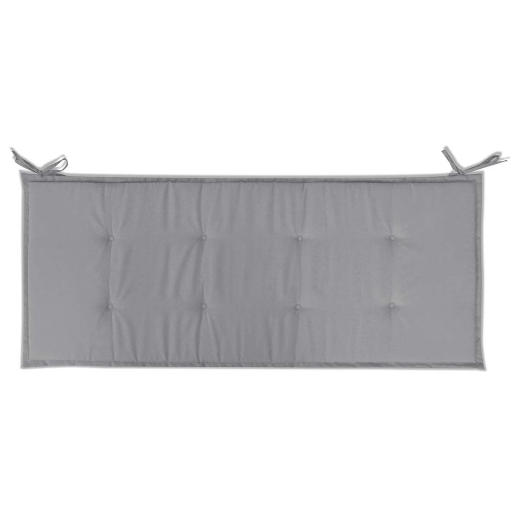 Gartenbank-Auflage Grau 120x50x3 cm Oxford-Gewebe