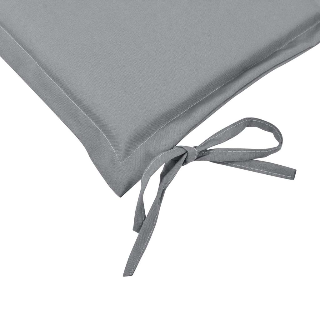 Gartenbank-Auflage Grau 150x50x4 cm Oxford-Gewebe