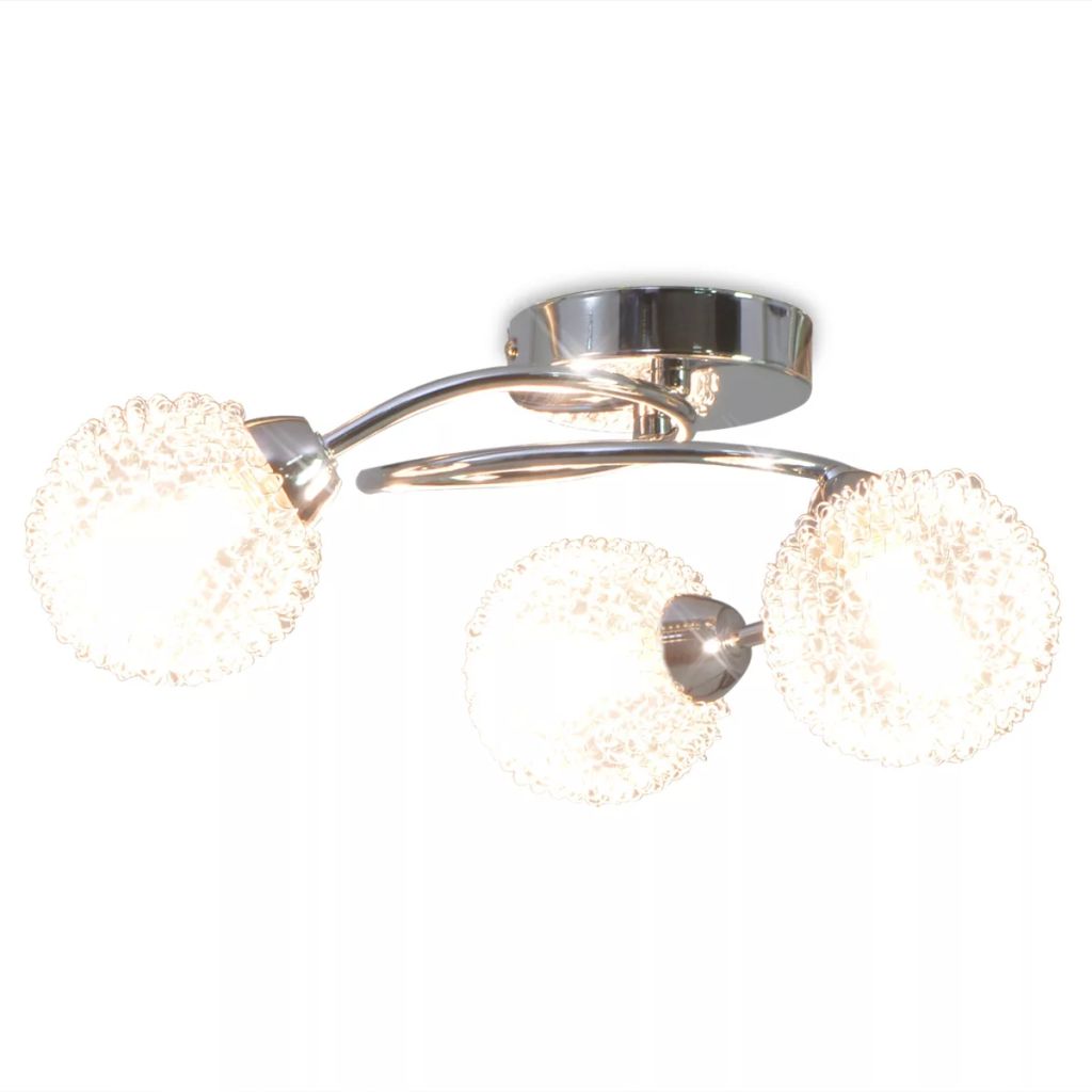 Deckenleuchte mit 3 LED-Glühlampen G9 120 W