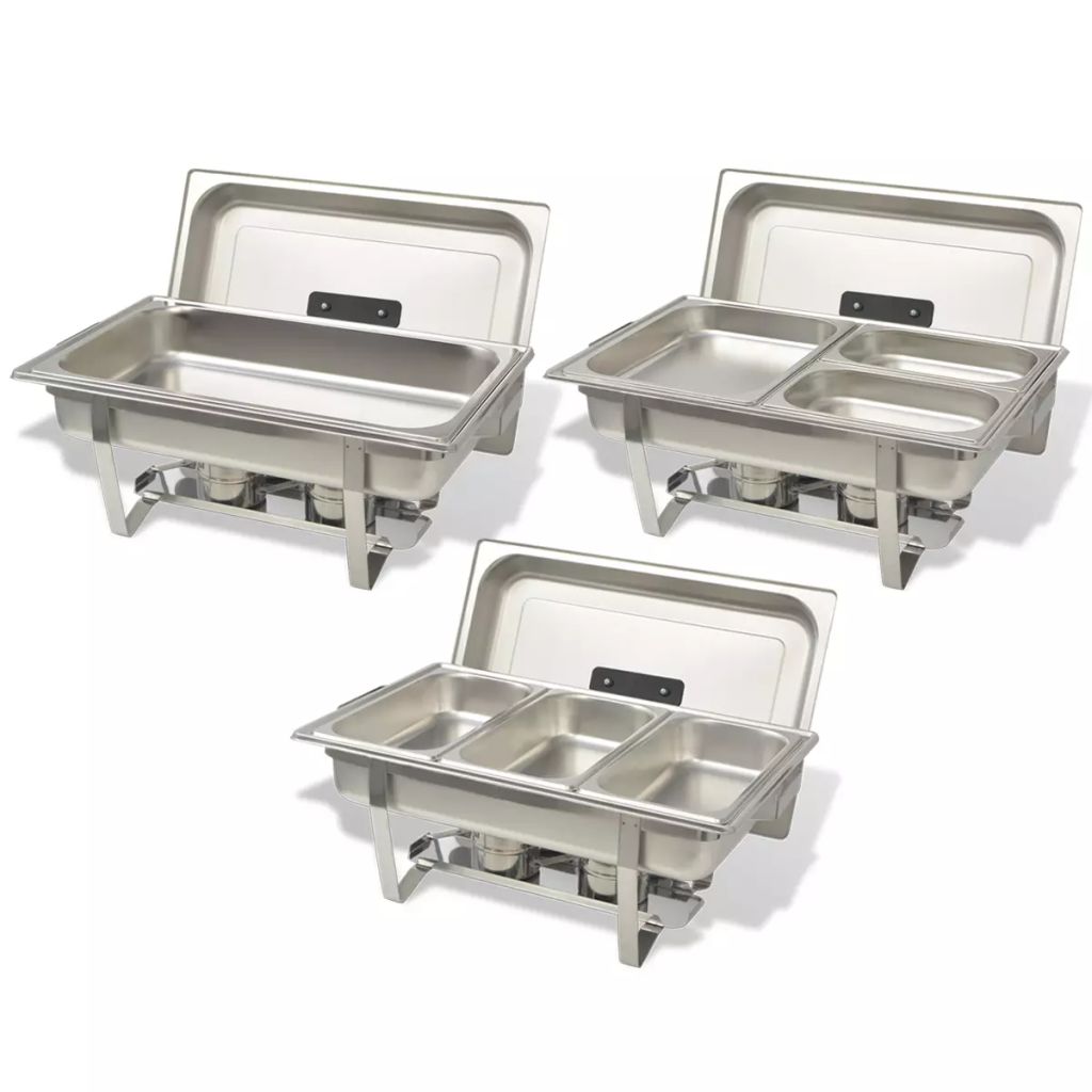 Chafing Dish Set 3-tlg. Edelstahl