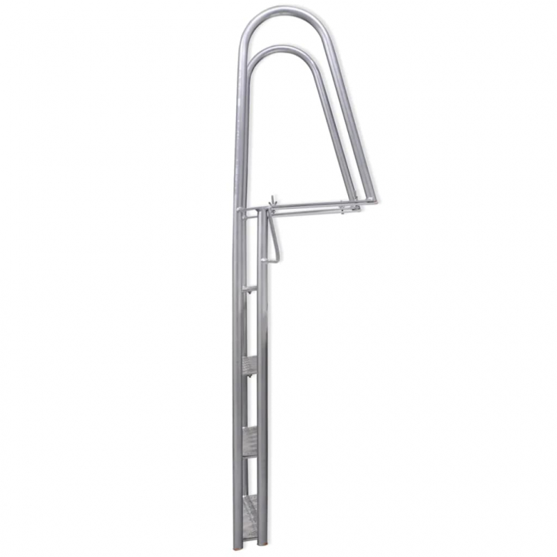 Steg-/Poolleiter 4-stufig Aluminium 167 cm