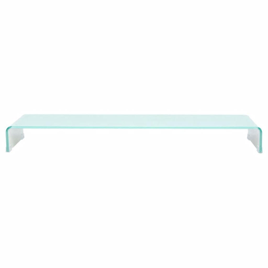 TV-Aufsatz/Monitorerhöhung Glas Grün 120x30x13 cm