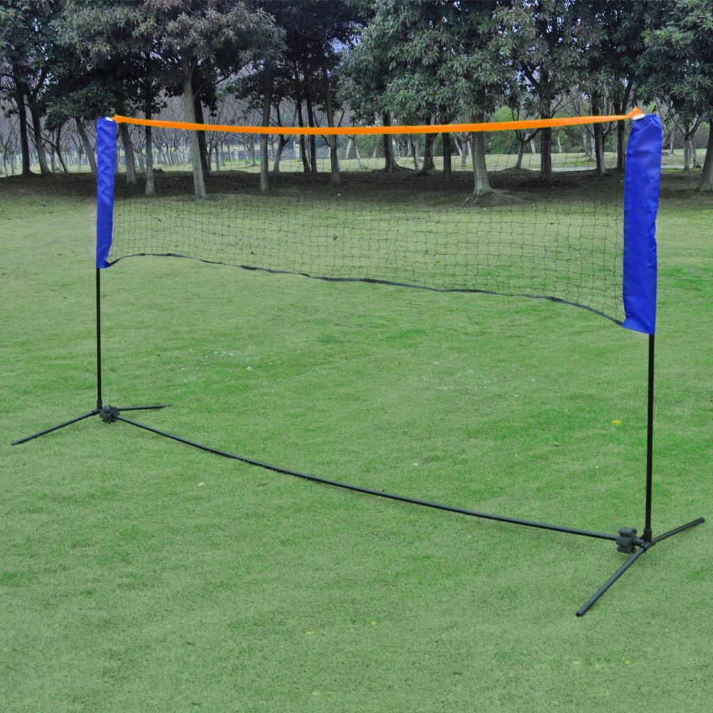 Badmintonnetz-Set mit Federbällen 500 x 155 cm