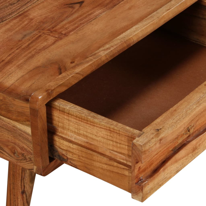 Couchtisch mit Schublade Massivholz Geschnitzt 100x50x40 cm