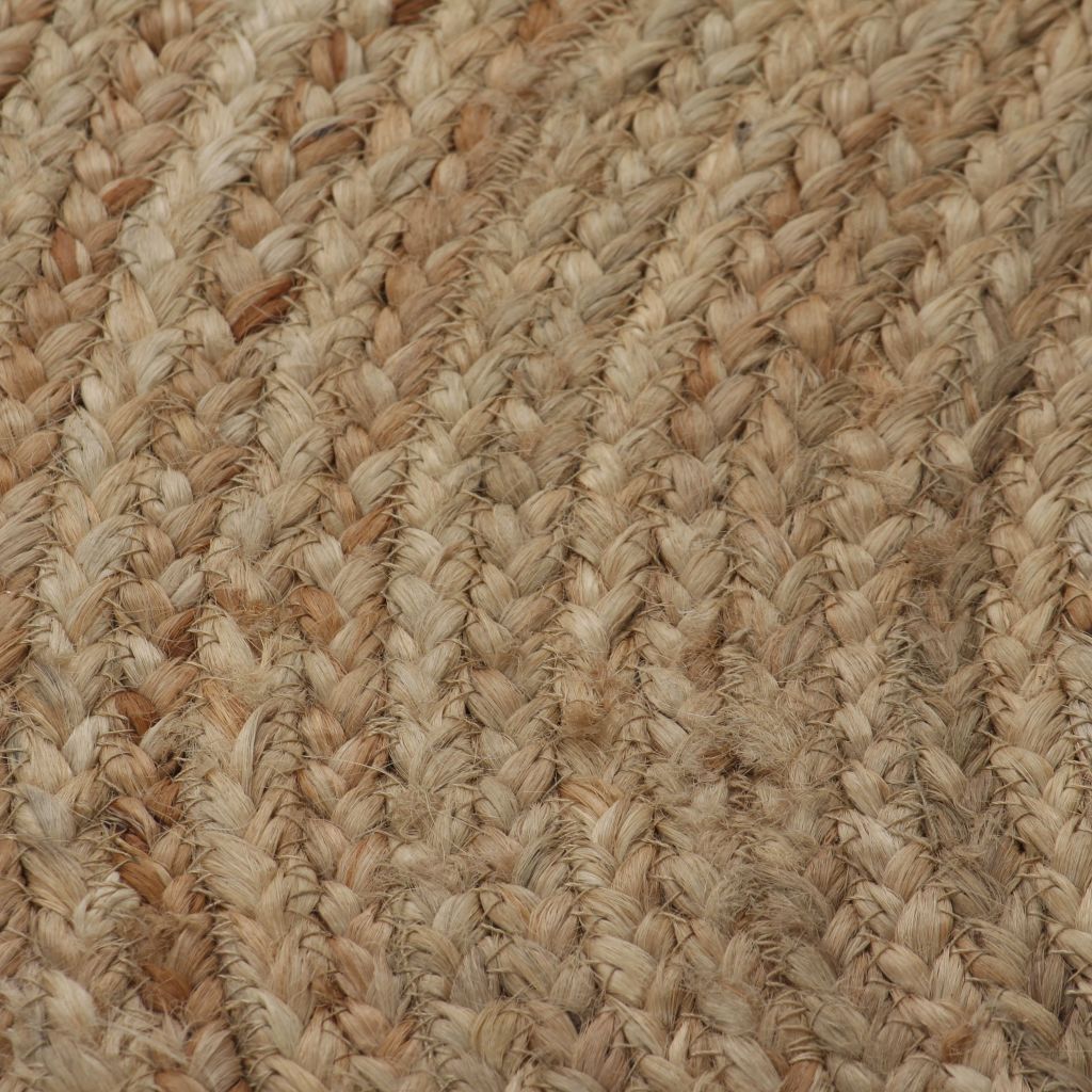 Teppich Jute Geflochten 150 cm Rund