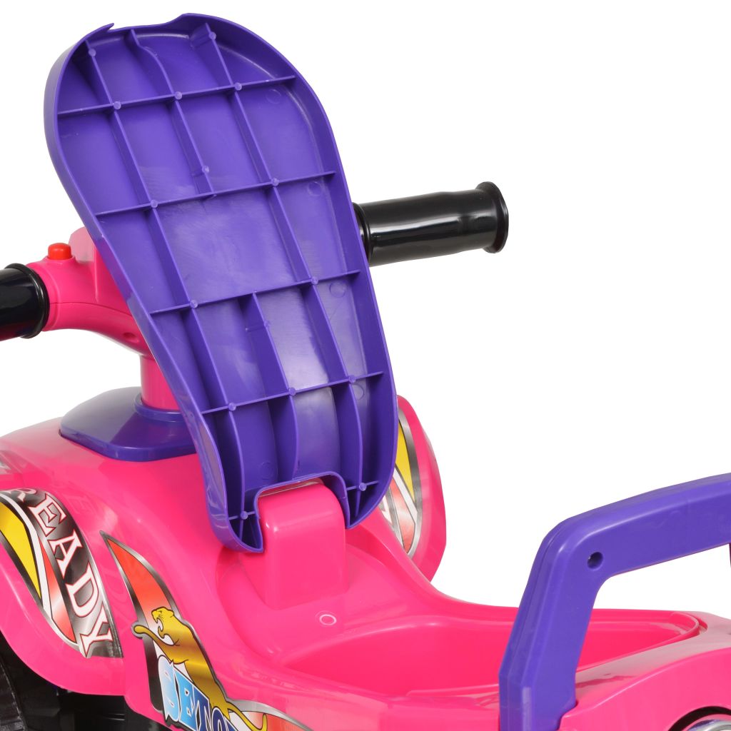 Aufsitz-Quad für Kinder mit Sound und Licht Rosa und Lila