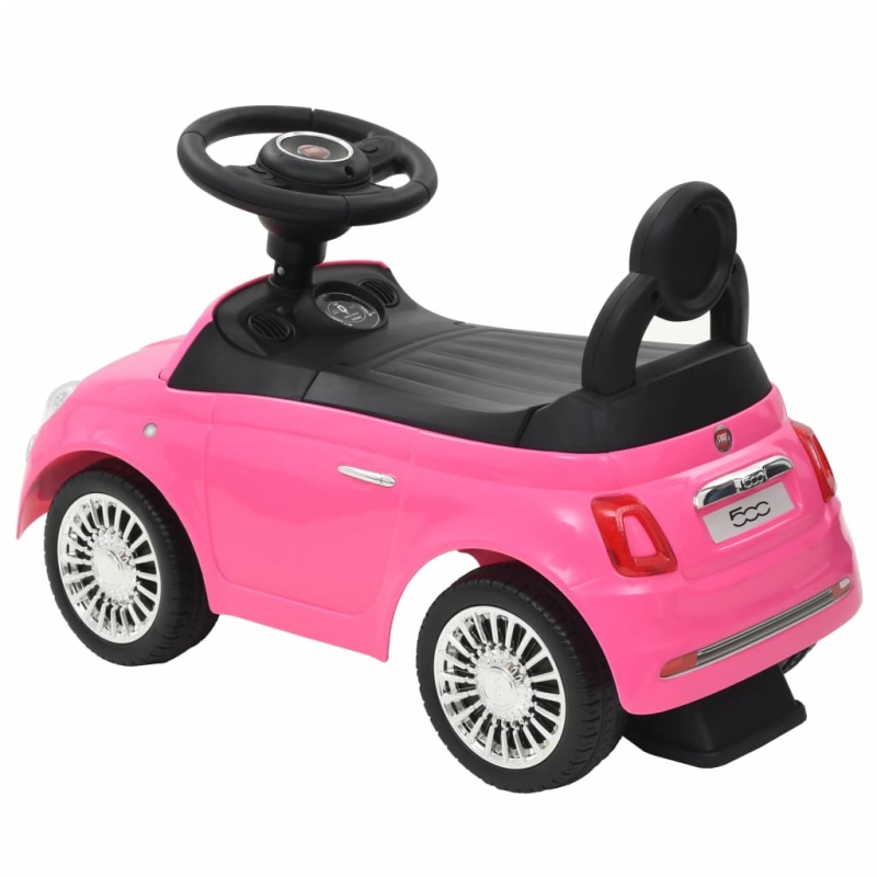 Kinder-Aufsitzauto Fiat 500 Rosa