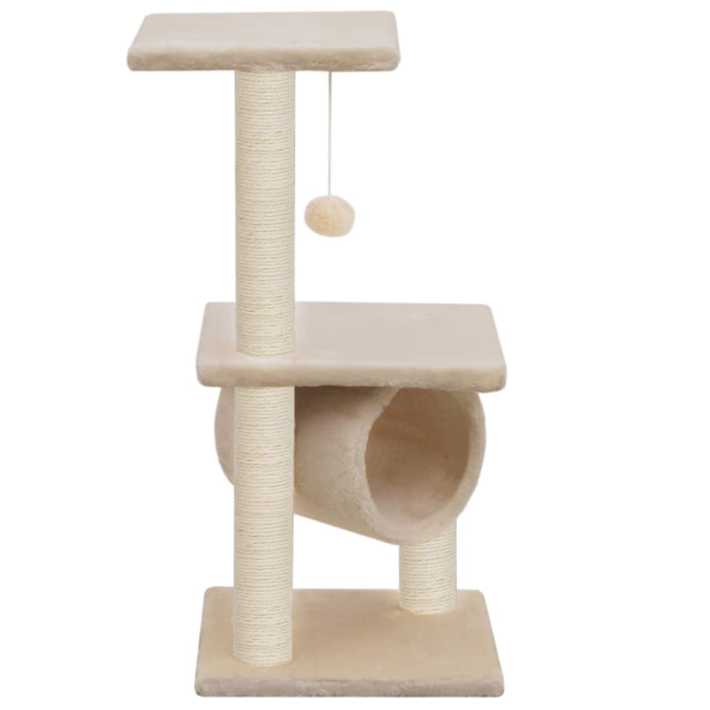 Katzen-Kratzbaum Sisal 65 cm Beige