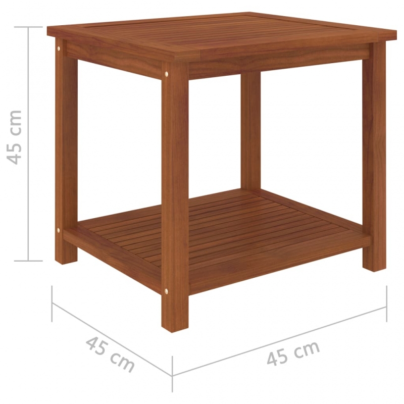 Beistelltisch Akazienholz Massiv 45 x 45 x 45 cm