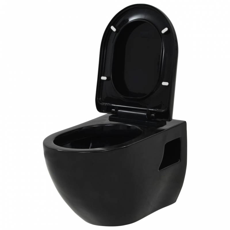 Wand-WC Keramik Schwarz