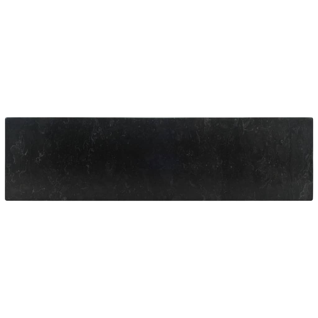 Waschbecken 45x30x12 cm Marmor Schwarz