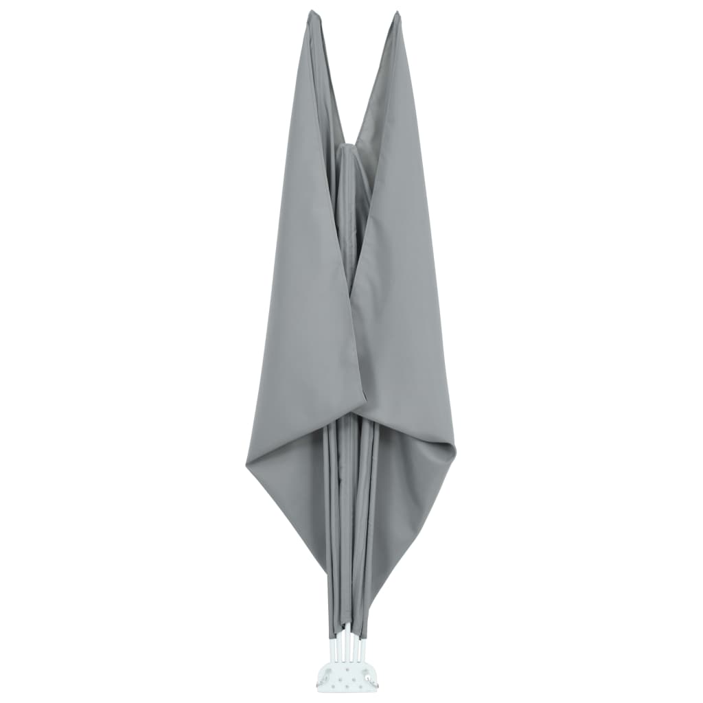 Faltbarer Terrassen-Seitenfächer Grau 300×200 cm