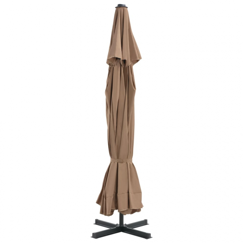 Sonnenschirm mit Aluminium-Mast 500 cm Taupe