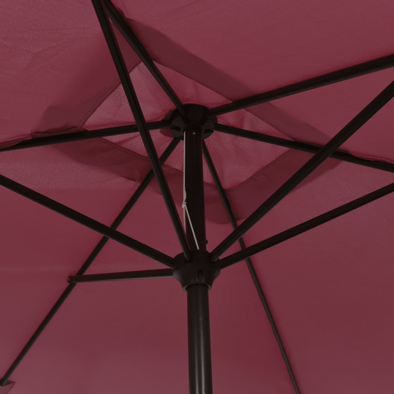 Sonnenschirm mit Metall-Mast 300x200 cm Bordeauxrot