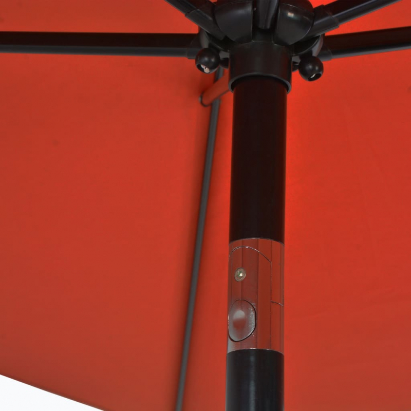 Sonnenschirm mit Metall-Mast 300x200 cm Terrakotta