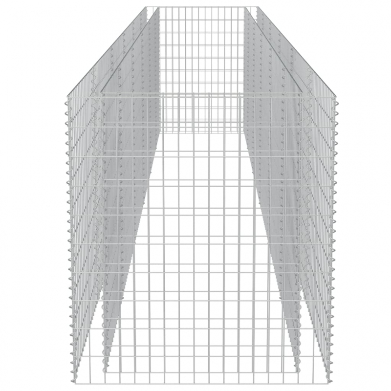 Gabionen-Hochbeet Verzinkter Stahl 540×90×100 cm