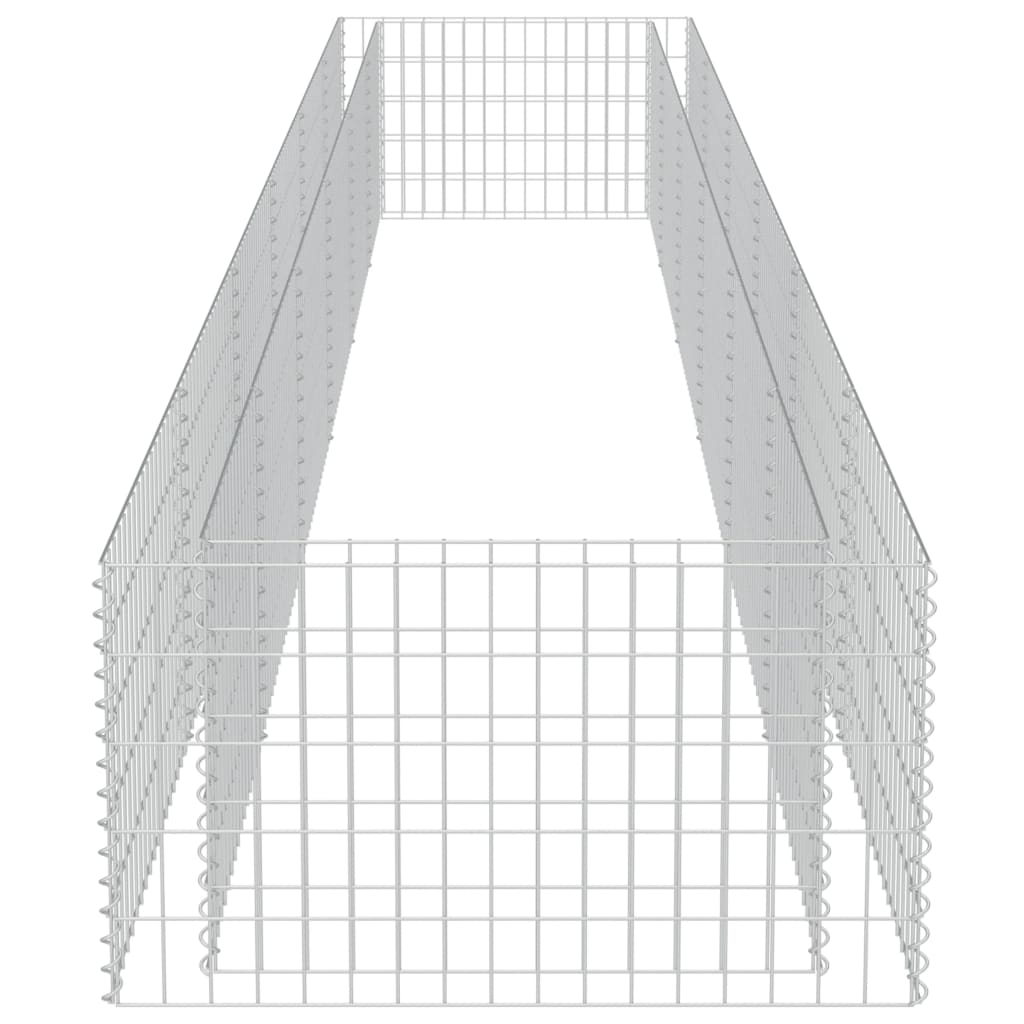 Gabionen-Hochbeet Verzinkter Stahl 540×90×50 cm