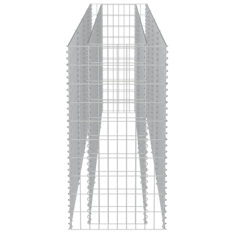 Gabionen-Hochbeet Verzinkter Stahl 360×50×100 cm